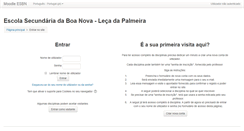 Desktop Screenshot of moodle.esbn.pt