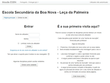 Tablet Screenshot of moodle.esbn.pt